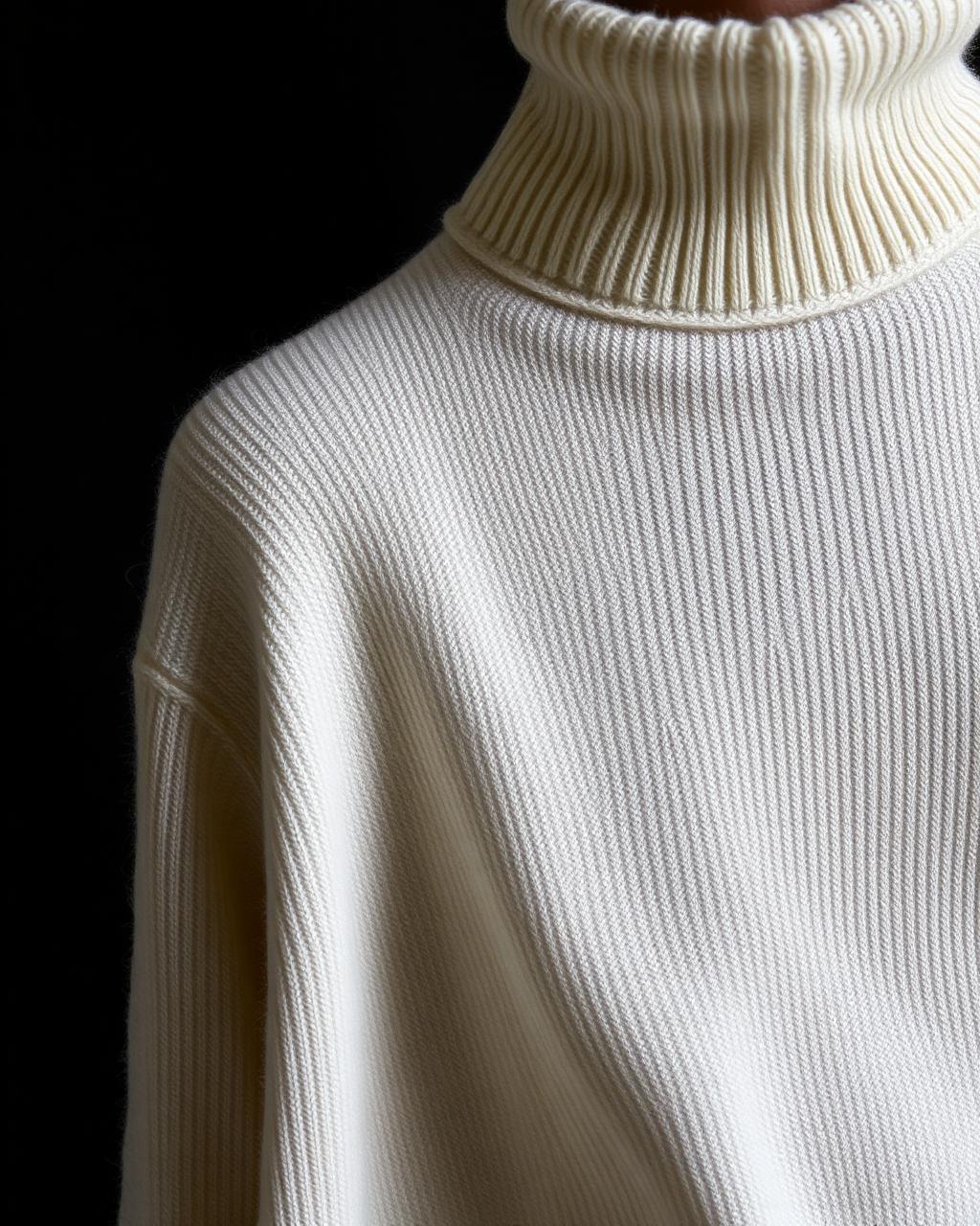 Pull col roulé